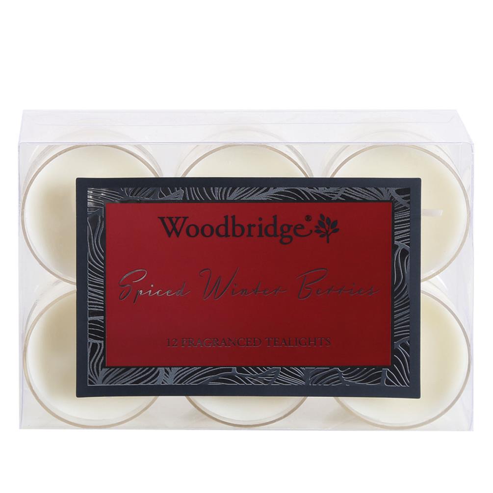Woodbridge Spiced Winter Berries 4 Hour Tealights (Pack of 12) £4.49